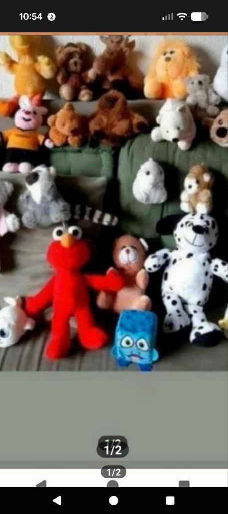 35 leuke knuffels, Ophalen, Zo goed als nieuw, Overige typen
