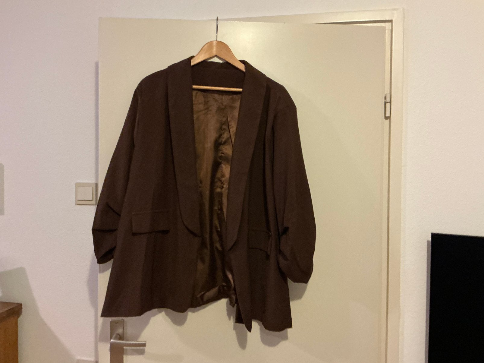 Dames Colbertje Bruin Mt 54, Ophalen, Zo goed als nieuw, Bruin
