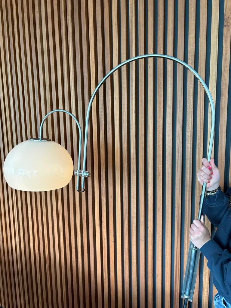 Vintage Dijkstra wandlamp met opaline perspex kap, Huis en Inrichting, Lampen | Wandlampen, Ophalen, Gebruikt