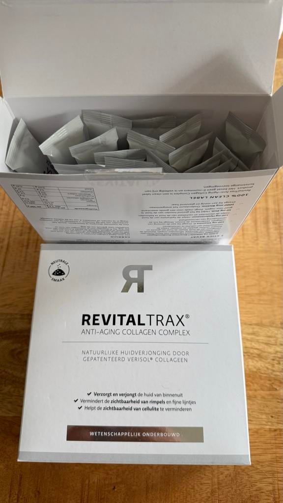 RevitalTrax Anti-Aging Collageen Complex - 30 sticks, Ophalen of Verzenden, Nieuw, Poeder of Drank