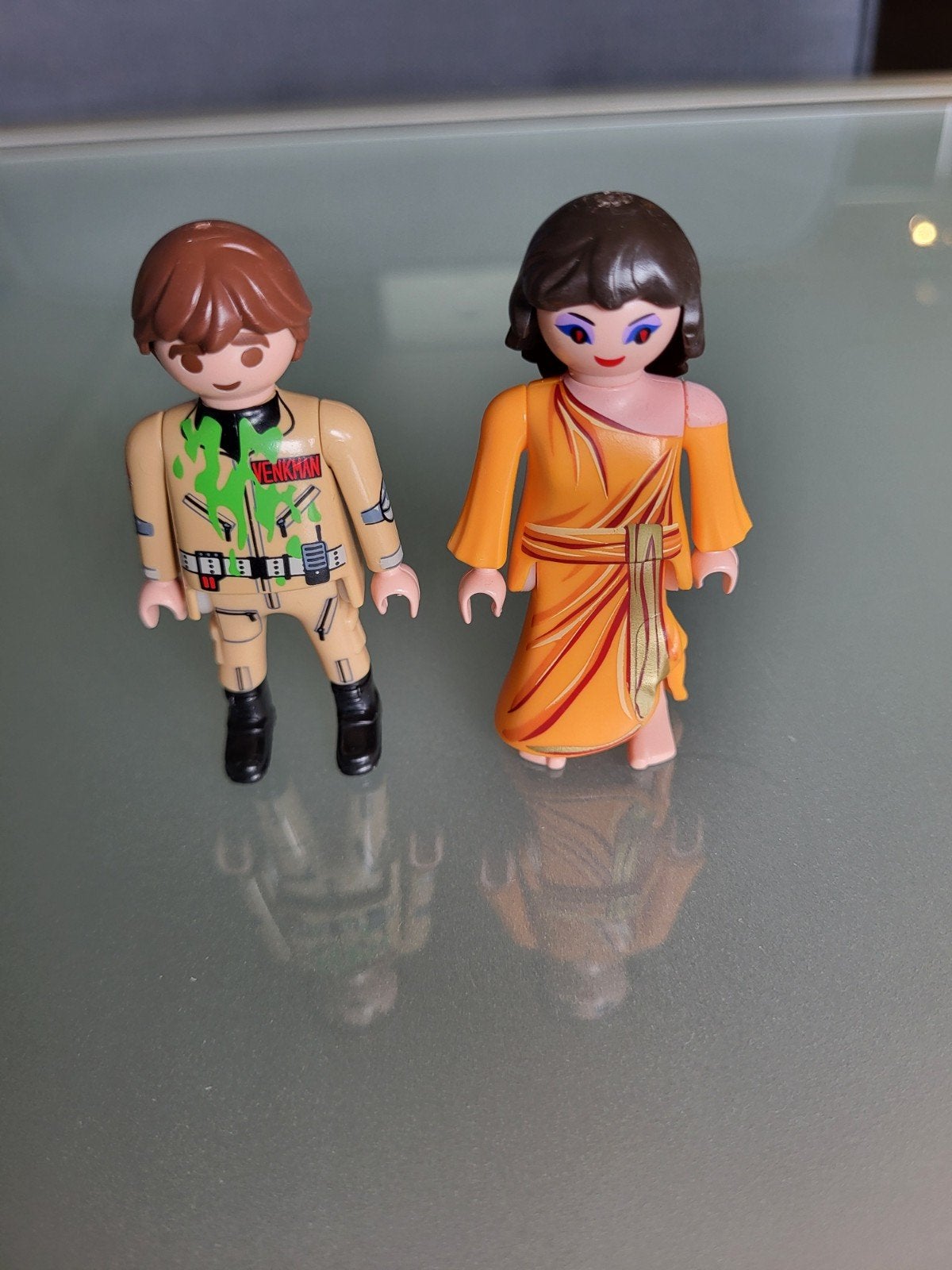 Playmobil Ghostbusters Peter Venkman en Dana Barrett, Ophalen of Verzenden, Zo goed als nieuw