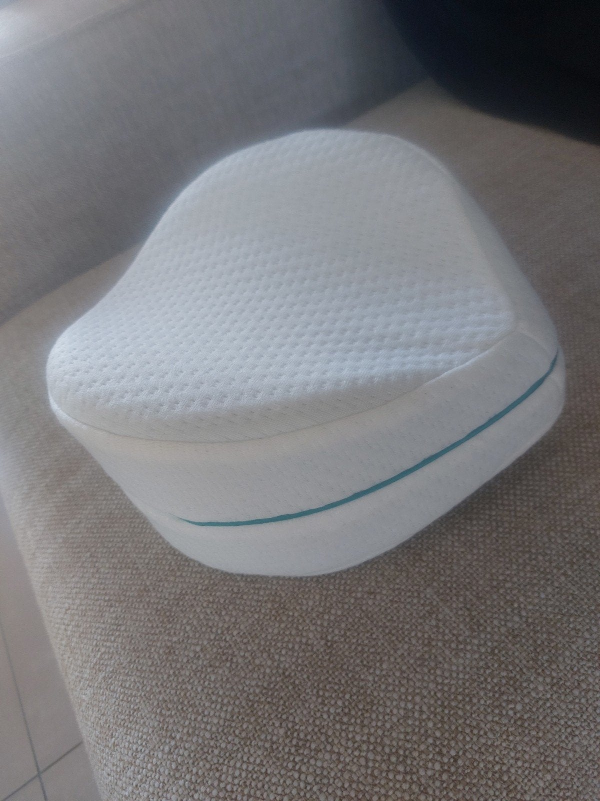 Ergonomisch kniekussen voor zijslapers, Ophalen, Wasbaar, Wit, Zo goed als nieuw
