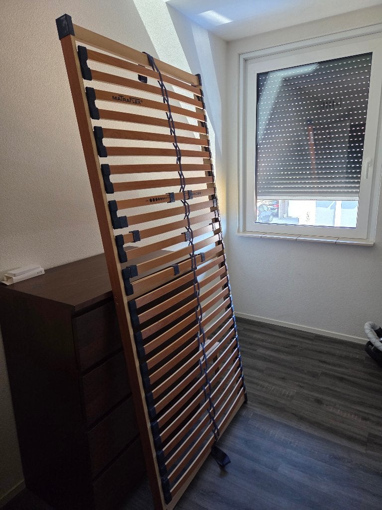 Houten Ledikant 90x200, Huis en Inrichting, Ophalen, Gebruikt, 90 cm, Eenpersoons