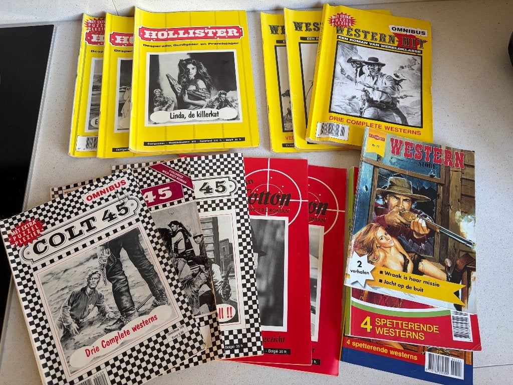 25 verhalen: Colt45, Western Hit, Hollister en andere, Ophalen of Verzenden, Gelezen