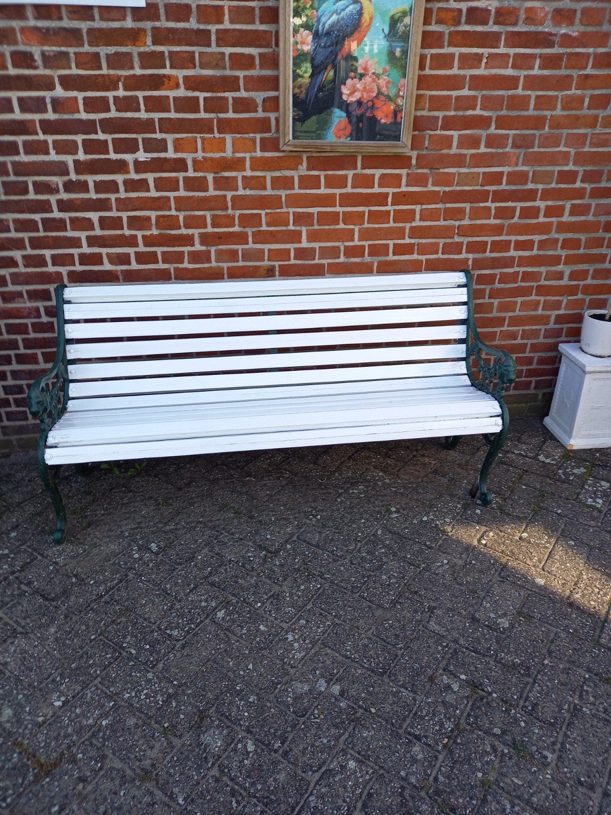 Tuinbank gietijzer, Ophalen, Gebruikt, Metaal