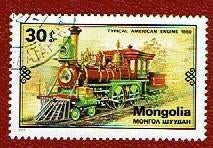 Treinen - Mongolia - 1236 - (jr.'79) - gebr, Ophalen of Verzenden, Gestempeld, Treinen
