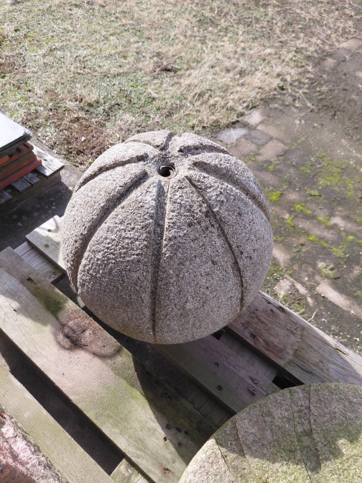 Granieten Waterornament - Ook met kuip en rooster, Ophalen, Gebruikt, Graniet, Waterornament