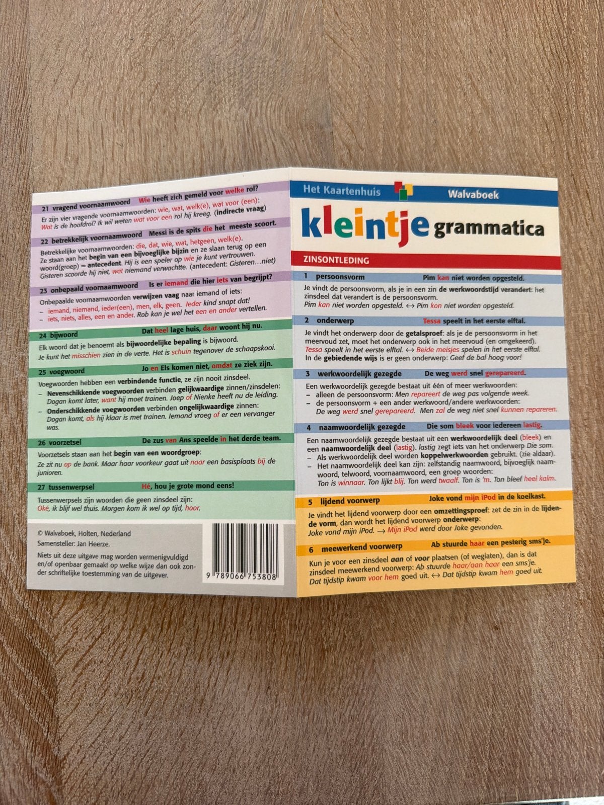 Kleine grammatica Nederlands - Walvaboek, Boeken, Ophalen of Verzenden, Alpha, Zo goed als nieuw, LBO