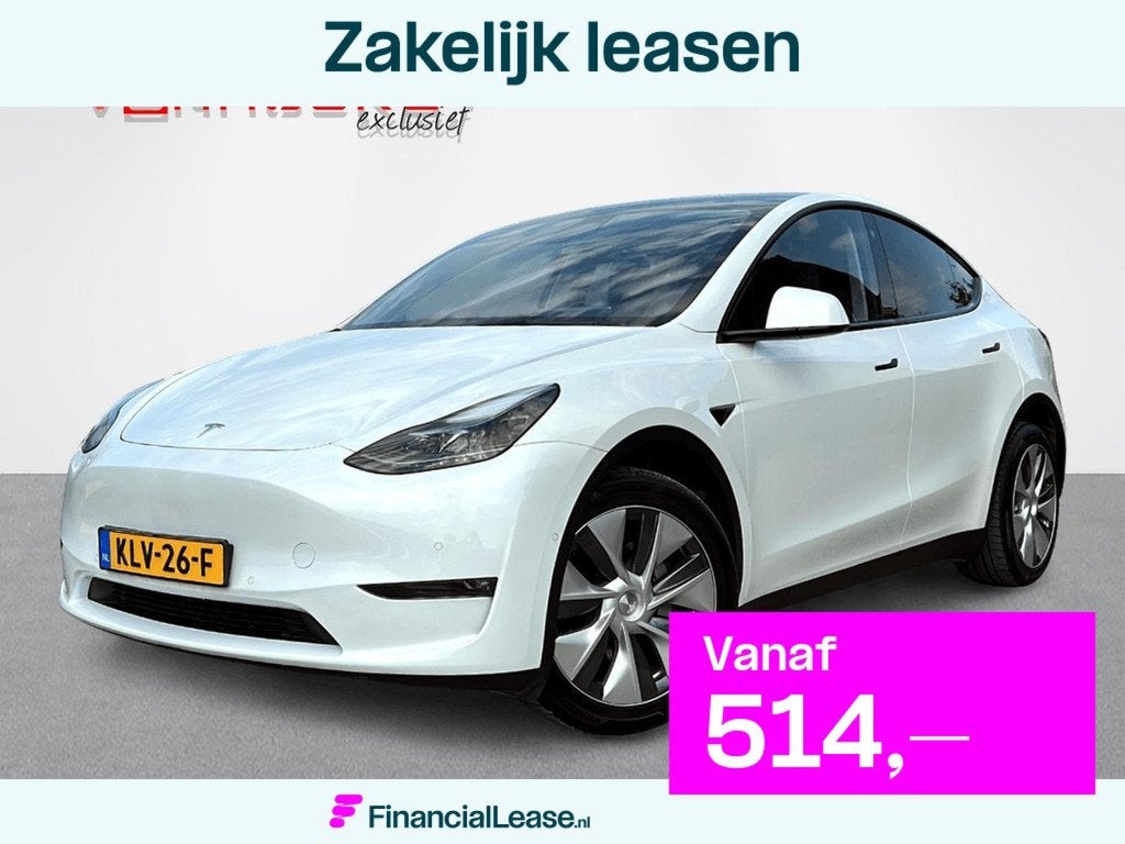 Tesla Model Y Long Range Dual Motor BTW!, Automaat, Gebruikt, Navigatiesysteem, Wit