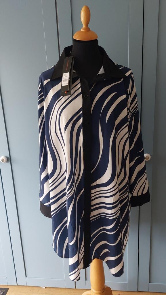 Blouse plus basics maat 44, travelstof., Kleding | Dames, Grote Maten, Blauw, Blouse of Tuniek, Nieuw, Ophalen of Verzenden