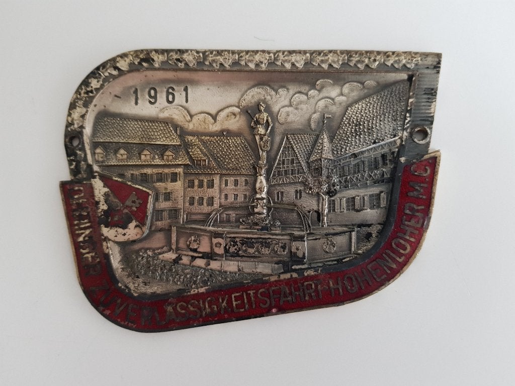 Rally embleem - Öhringer Zuverlässigkeitsfahrt 1961, Ophalen of Verzenden, Gebruikt, Auto's