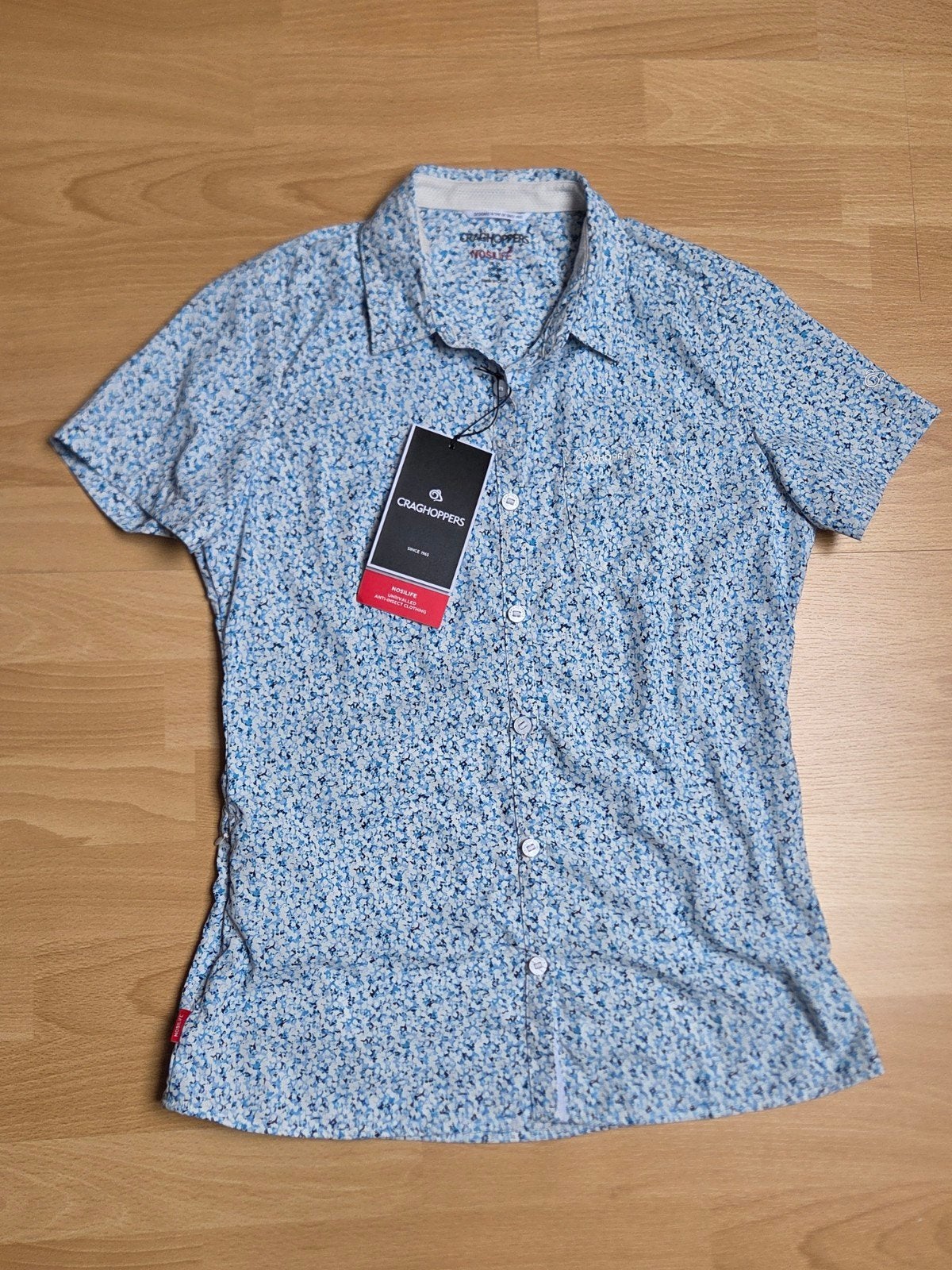 Craghoppers NosiLife Shirt - Nieuw met kaartjes, Maat 38/40 (M), Craghoppers, Blauw, Nieuw