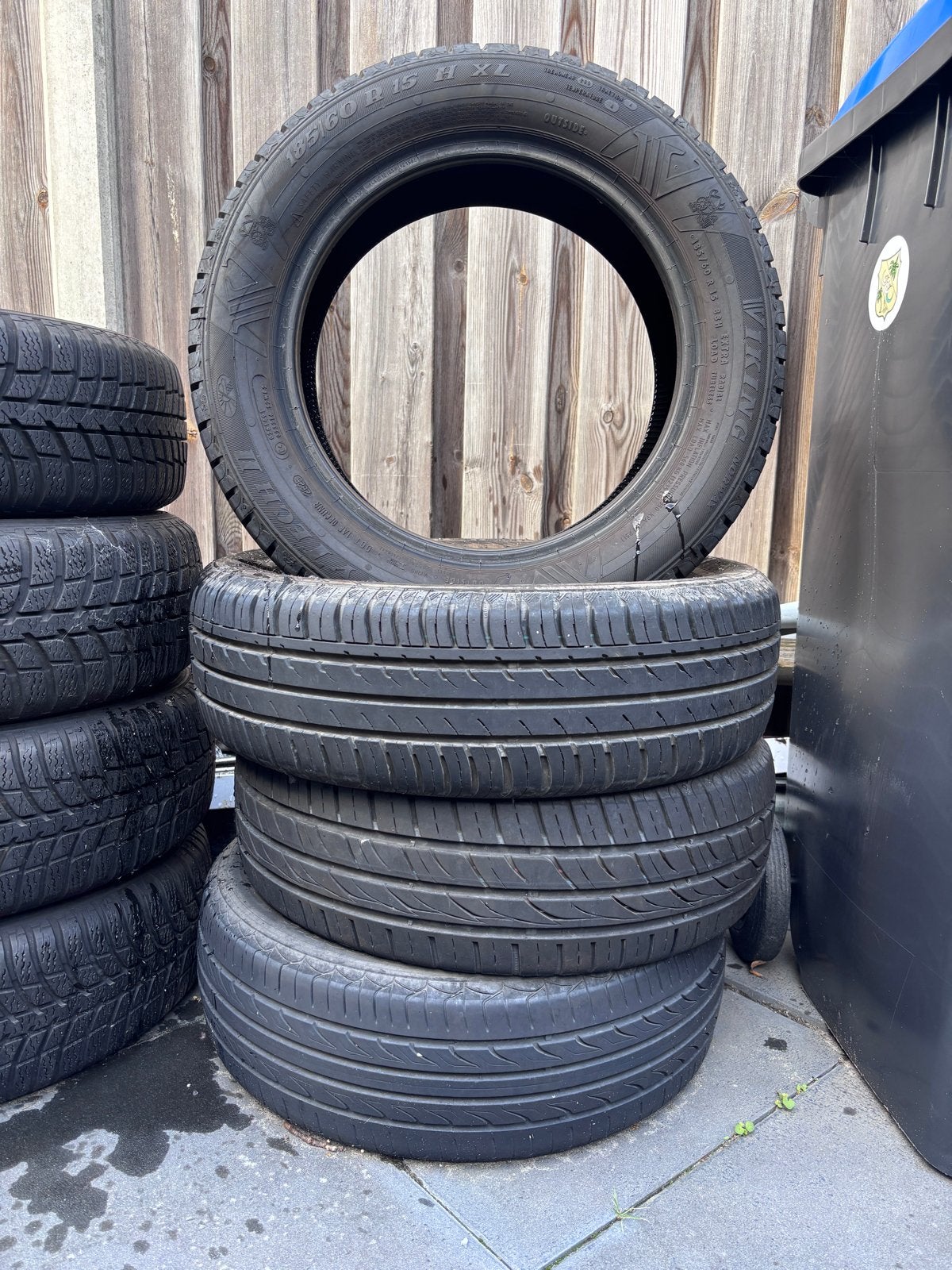 Banden 185/60 R15 met goed profiel voor Citroën C3, Gebruikt, 15 inch, Band(en), Personenwagen
