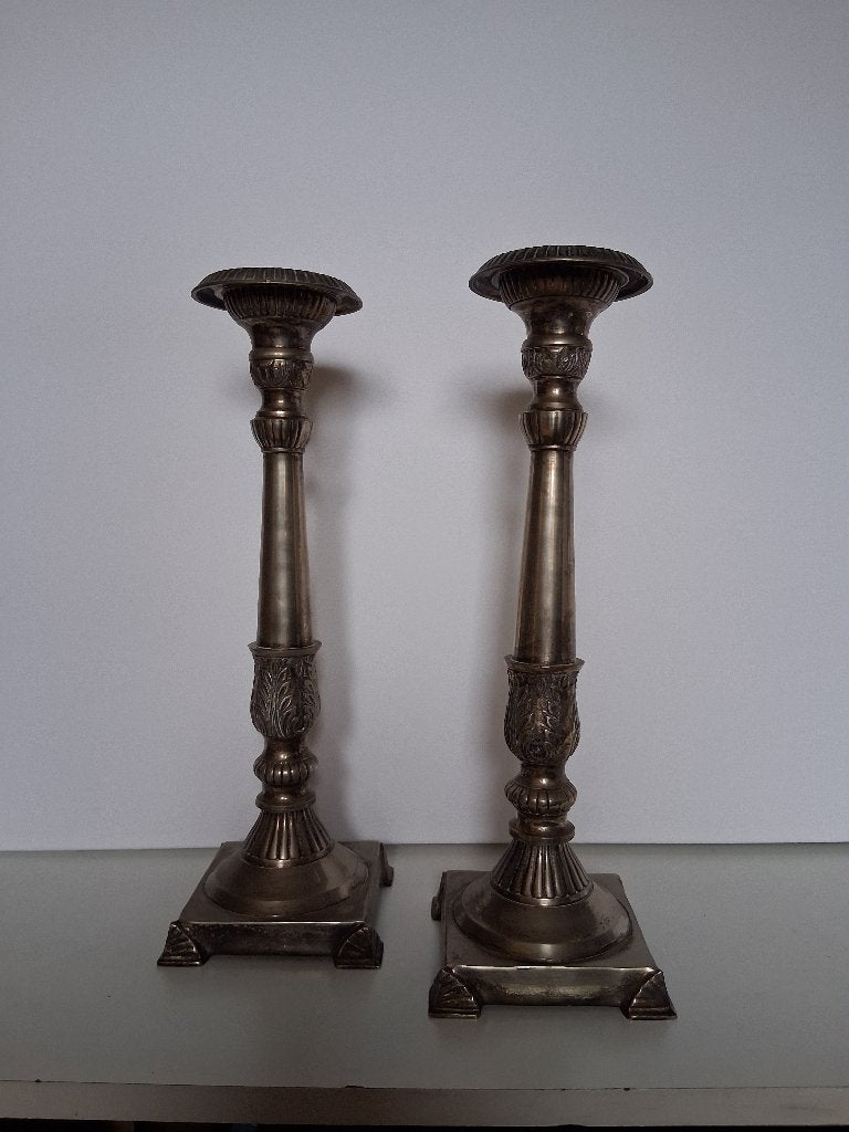 Kandelaars, Huis en Inrichting, Ophalen, Gebruikt, Metaal, 25 tot 50 cm