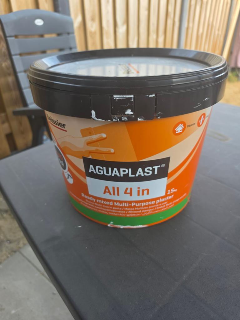 Beissier Aguaplast all 4 in plamuur/muurvuller 15 kg, 5 tot 10 liter, Ophalen, Zo goed als nieuw, Wit