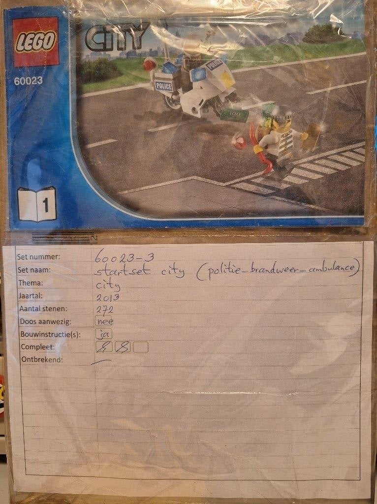 LEGO City 60023 City startset (ZONDER doos), City, Lego, Ophalen of Verzenden, Zo goed als nieuw