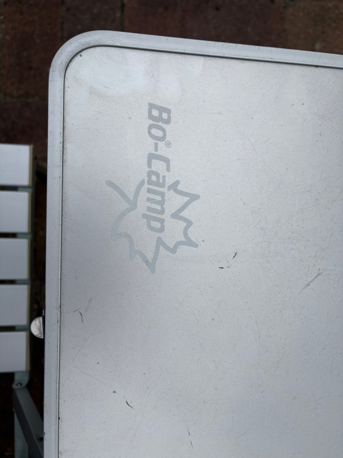 Aluminium kinder picknicktafel (Bo-Camp), Tuin en Terras, Picknicktafels, Ophalen, Zo goed als nieuw, Rechthoekig, Aluminium