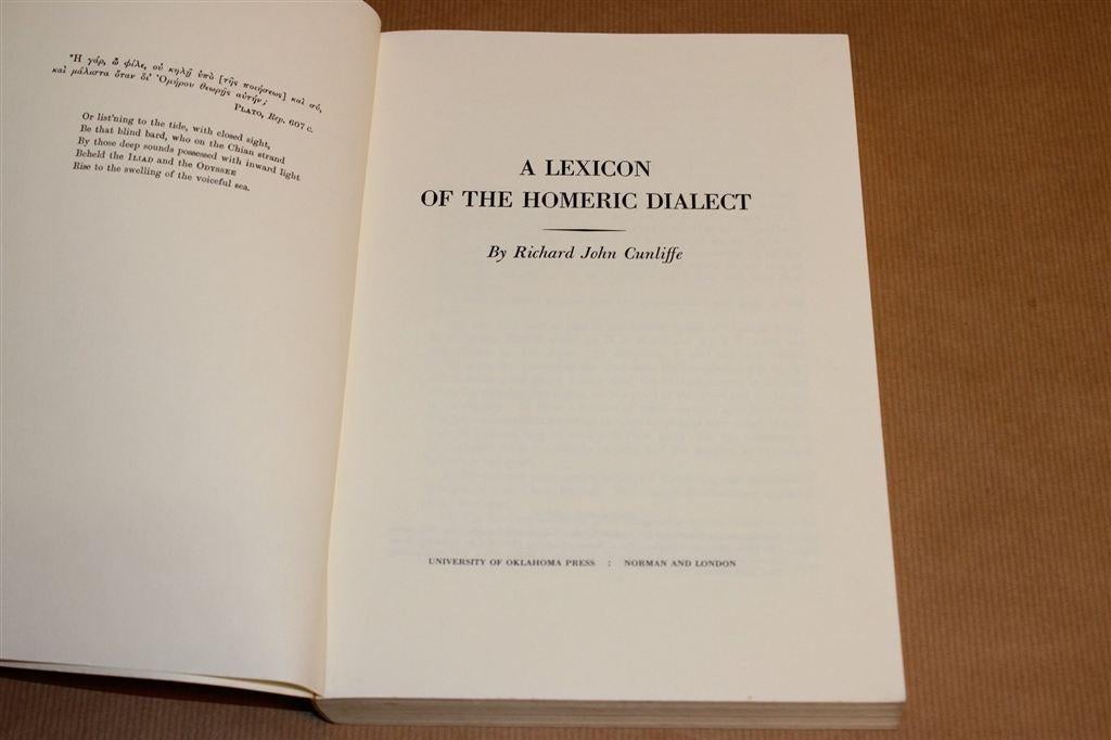 Homerisch Dialect — Lexicon [1986], Ophalen of Verzenden, Gelezen