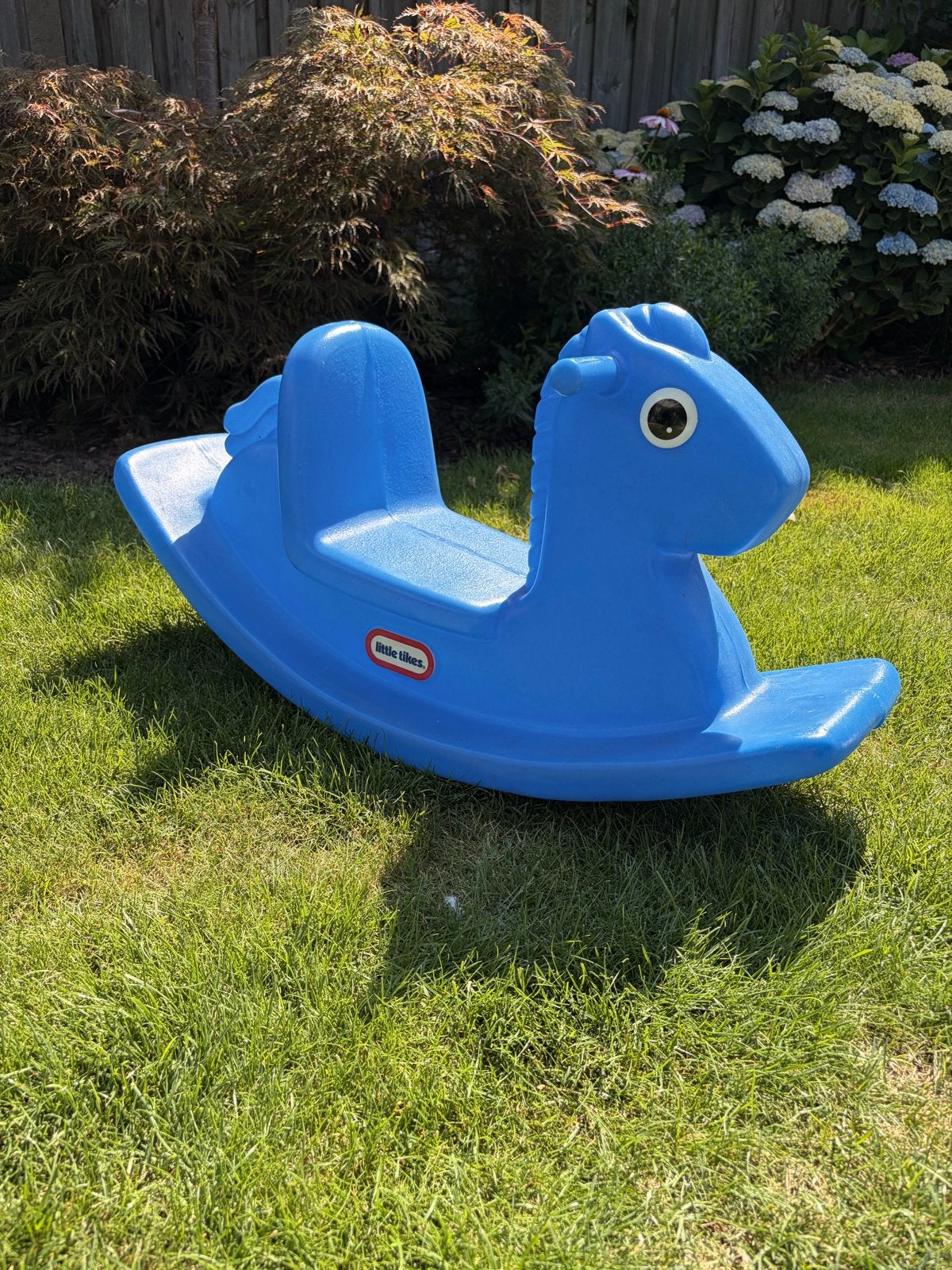 Little Tikes Blauw Schommeldier Paard, Ophalen, Zo goed als nieuw, Jongen of Meisje