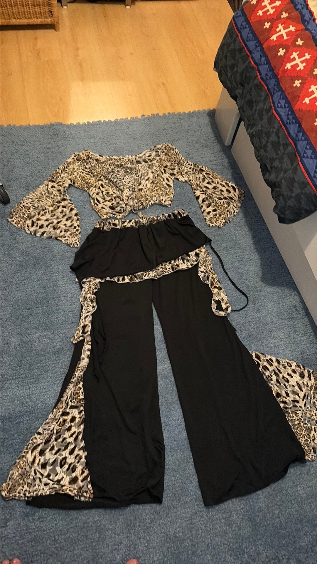 Gave set ! aparte broek mt m met bolero, Ophalen of Verzenden, Zo goed als nieuw, Zwart, Lang