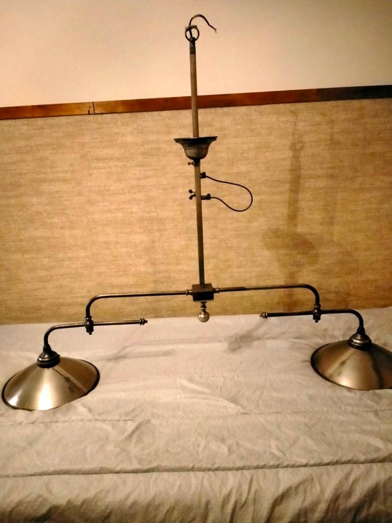 Grote hanglamp, Zo goed als nieuw, Antiek, Ophalen, Metaal