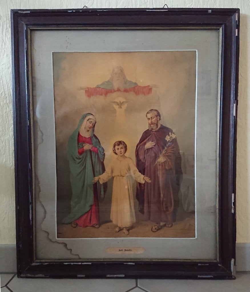 Beeld - Jezus met Maria en Jozef en de Drie-eenheid, Ophalen, Gebruikt, Religie
