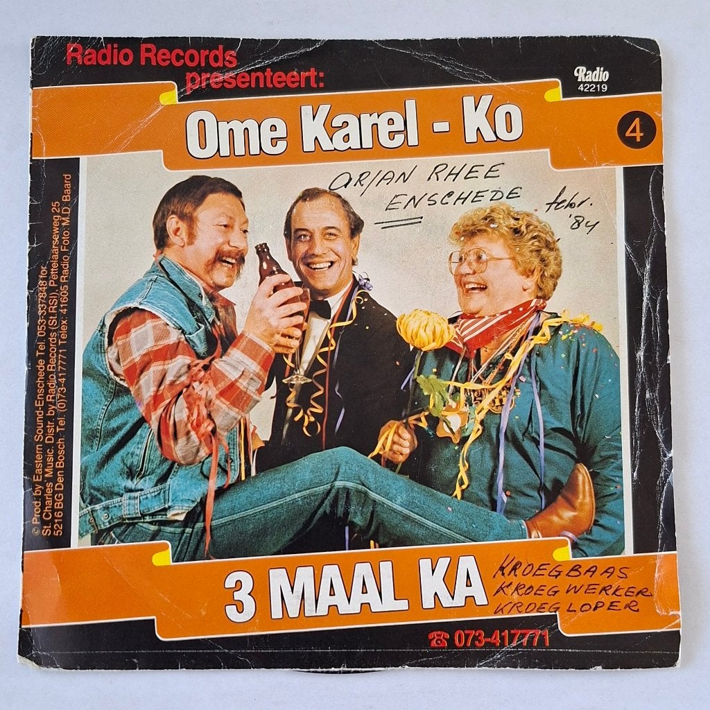 3 Maal Ka - Ome Karel, Ophalen of Verzenden, Gebruikt, Nederlandstalig, Overige typen