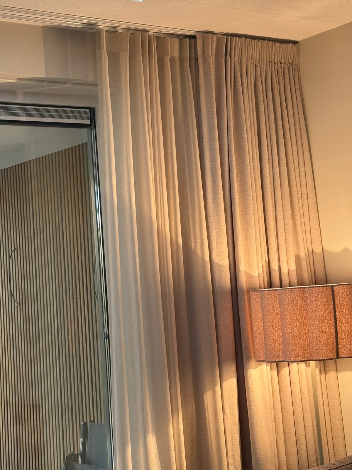 Gordijnen / vitrage, Ophalen, Zo goed als nieuw, Beige, Vitrage