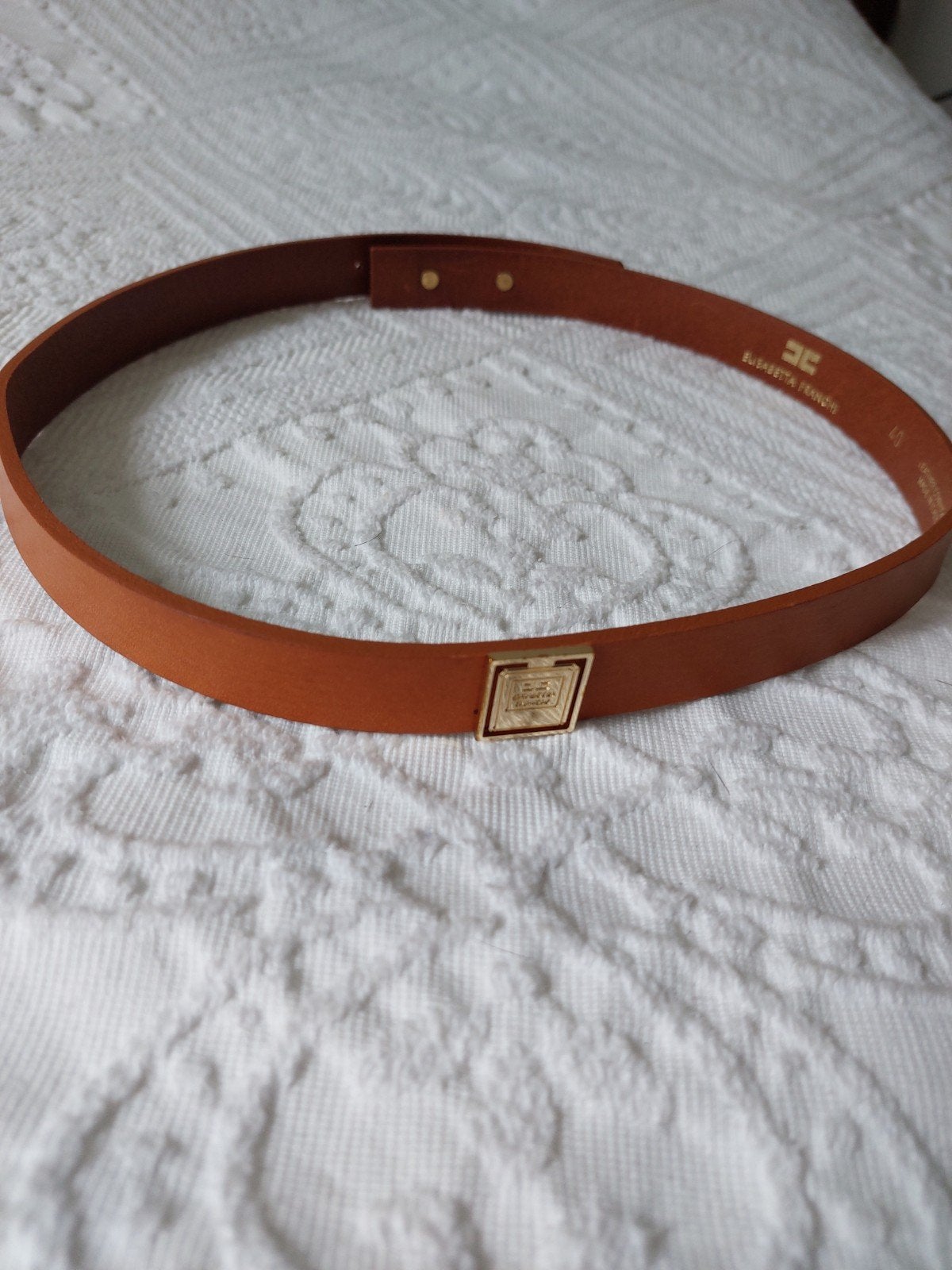 Elisabetta Franchi riem - Bruin lederen tailleriem, Kleding | Dames, Riemen en Ceinturen, Minder dan 3 cm, Bruin, Echt leder, Tailleriem