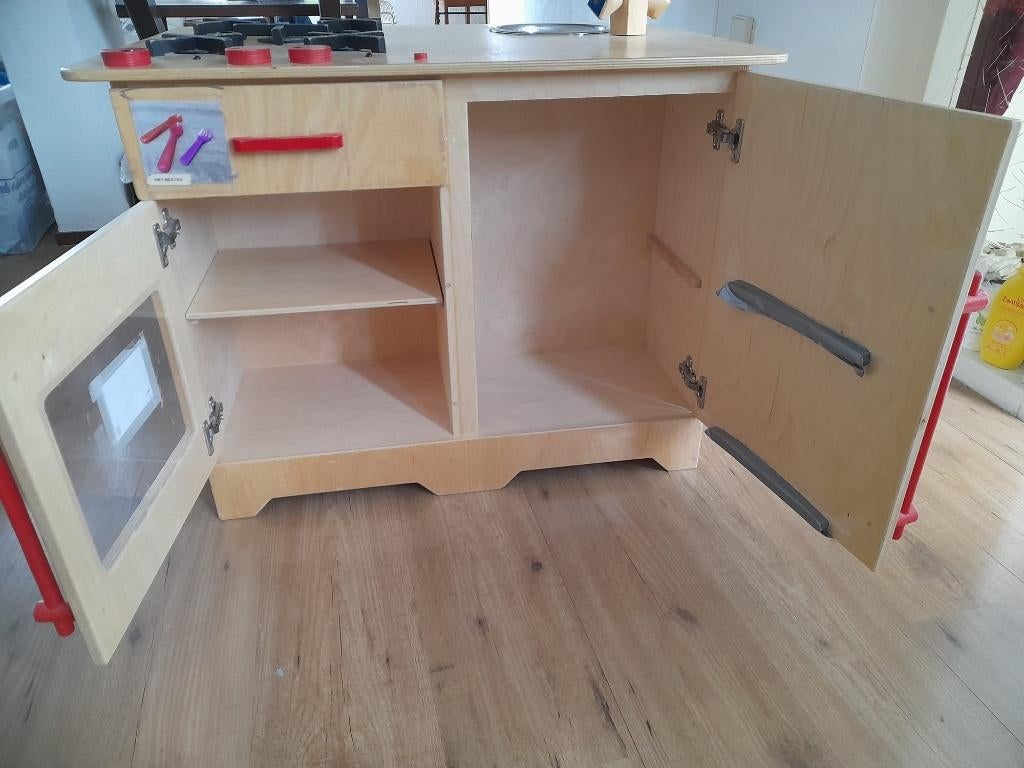 Speelgoed keuken_houten, Ophalen, Gebruikt, Meubelstuk of Keukentje