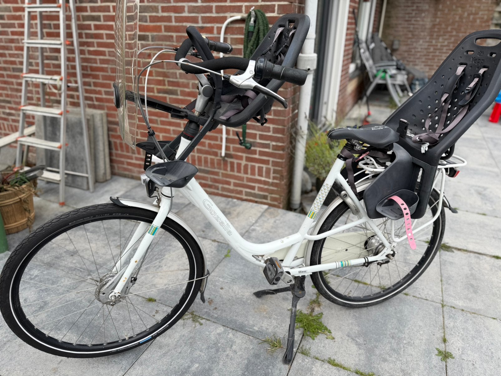 Gazelle dames fiets ( exclusief zitjes), Ophalen, 2 zitjes, Versnellingen, Gazelle