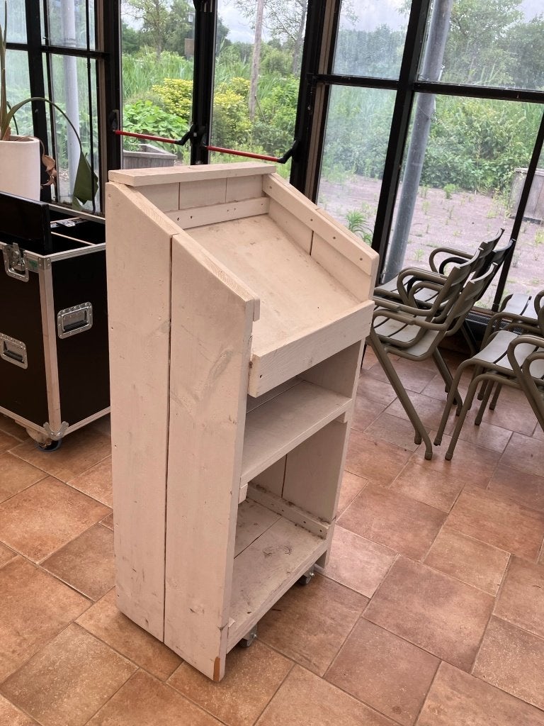 lessenaar, Huis en Inrichting, Woonaccessoires | Overige, Ophalen, Hout, Gebruikt, Beige