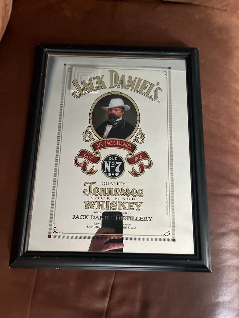 Jack Daniel's Spiegel - Decoratie - Whiskey Reclame, Ophalen