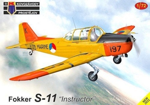 KP Fokker S-11 Nederlandse trainer jaren 50 - 60 1/72, Hobby en Vrije tijd, Modelbouw | Vliegtuigen en Helikopters, Overige merken