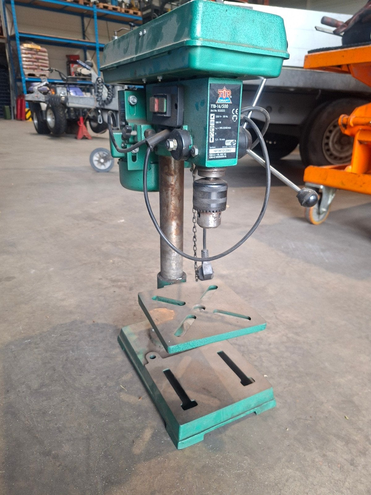 Top Craft TTB-16/500 Kolomboormachine - Goedwerkend, Ophalen of Verzenden, Gebruikt, 400 tot 600 watt, Kolomboormachine