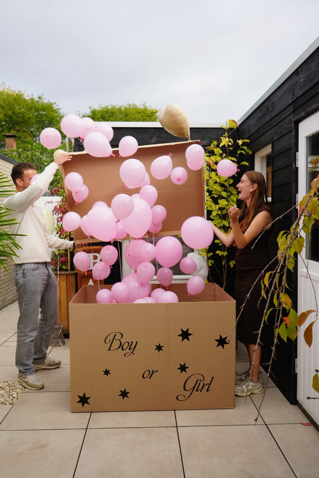Gender Reveal Box / Baby Shower Decoratie, Ophalen, Gebruikt