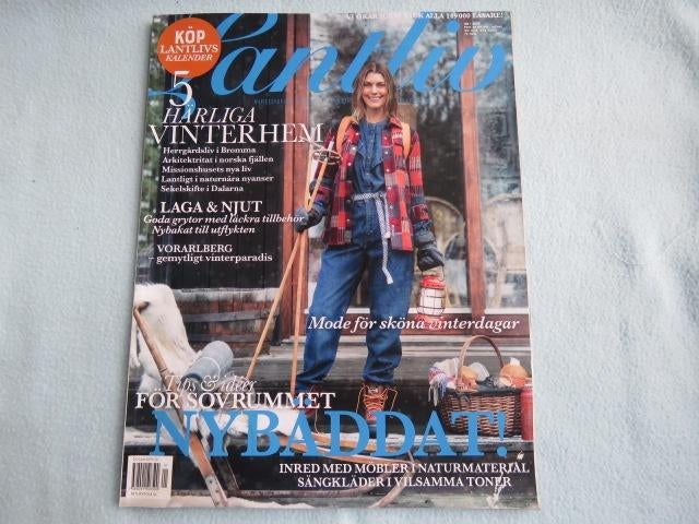 Zweeds tijdschrift: Lantliv nr. 1-2023, wonen en genieten, Ophalen of Verzenden, Zo goed als nieuw, Glossy