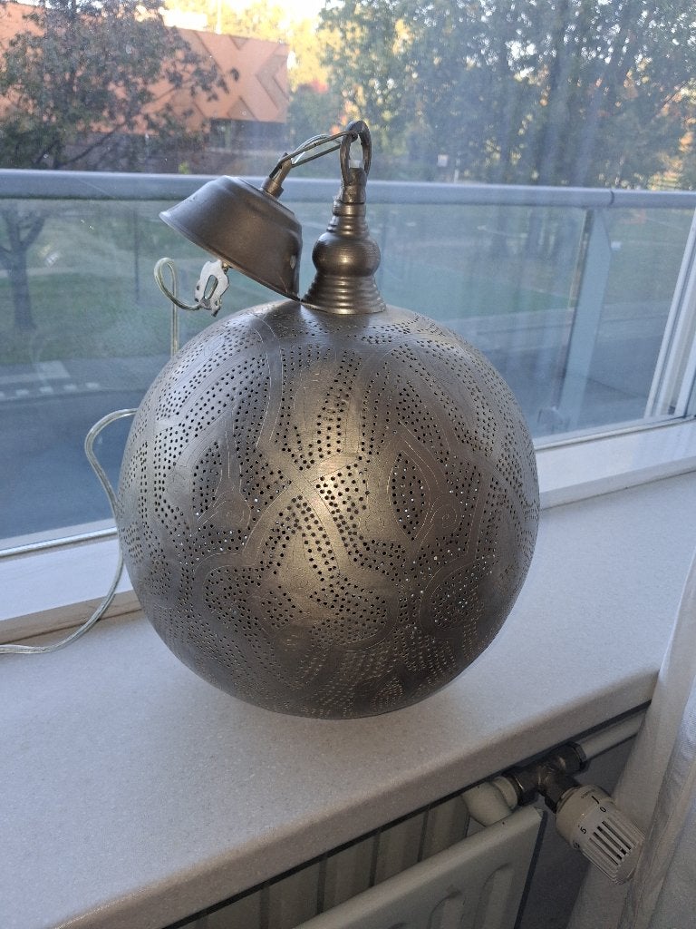 Zenza lamp, Zo goed als nieuw, Oosters, Metaal, E27 (groot)