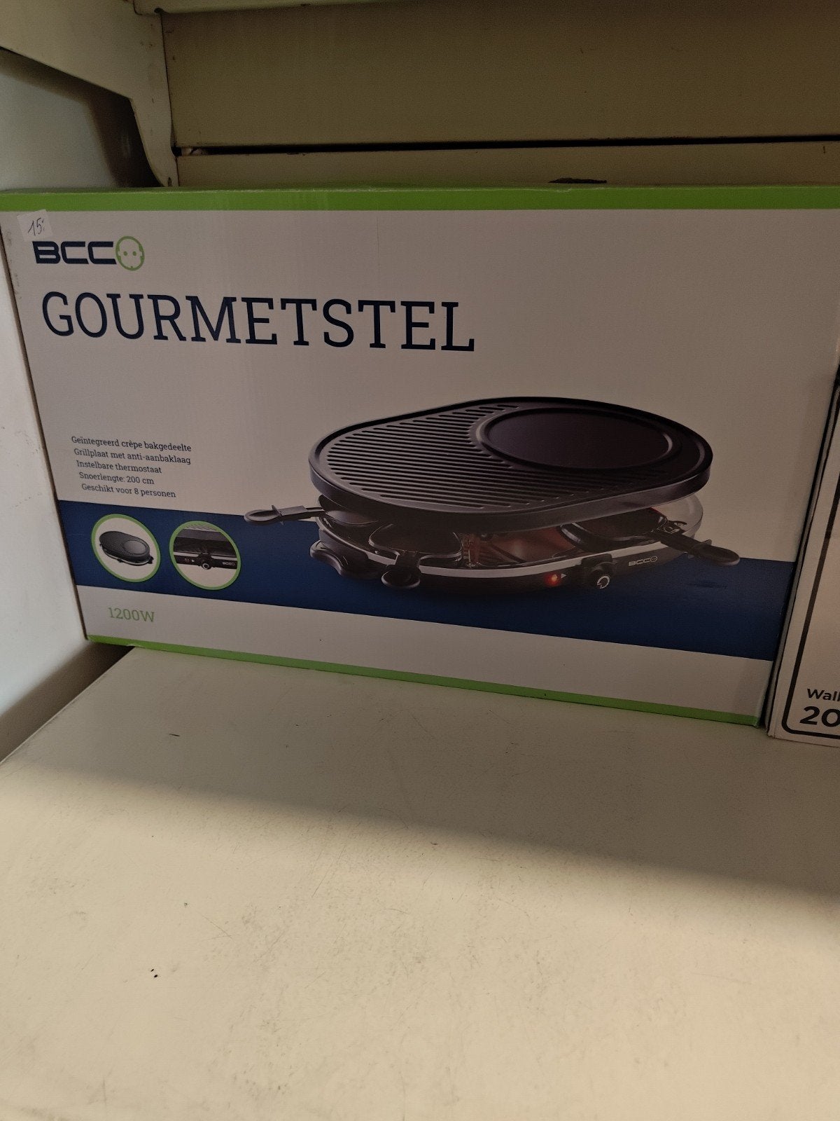 BCC Gourmetstel 1200W - Perfect voor 8 personen, Ophalen of Verzenden, Nieuw, 8 personen of meer