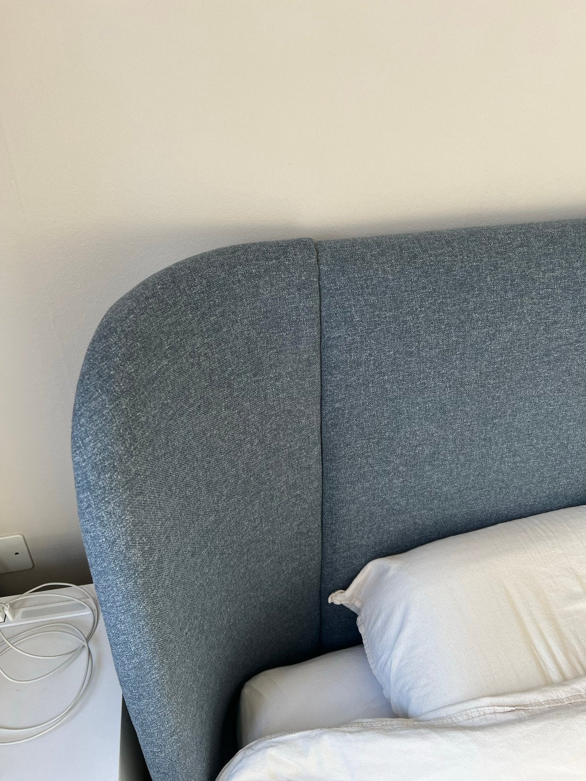 Foto 4 van Tweepersoonsbed 160x200 cm - Blauw stoffen frame