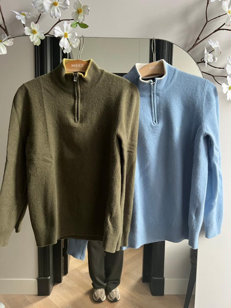 2 BOSS truien., Ophalen of Verzenden, Zo goed als nieuw, Blauw