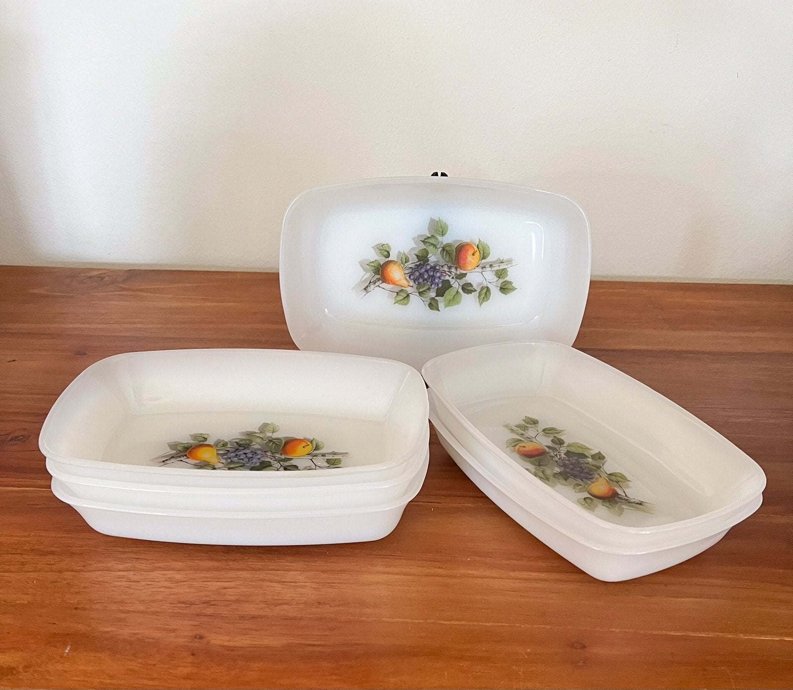 Arcopal “fruit schaaltjes 6x, Antiek en Kunst, Antiek | Servies los, Ophalen of Verzenden