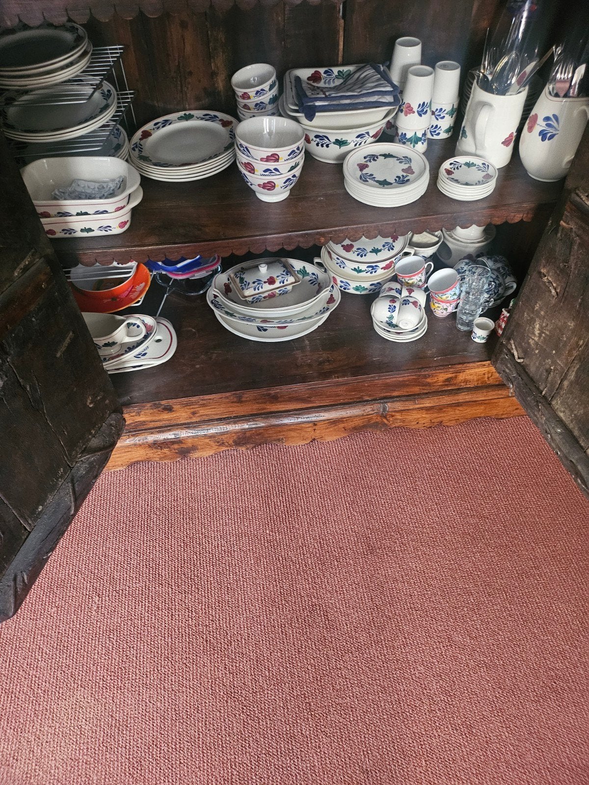 Grote collectie Boerenbont servies - compleet en divers, Ophalen, Aardewerk