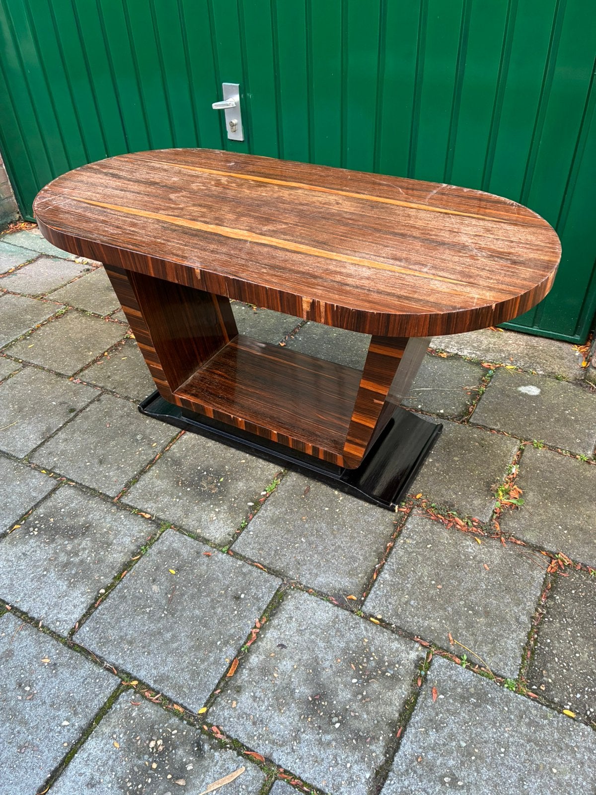 Oude art Deco salontafel, Ophalen