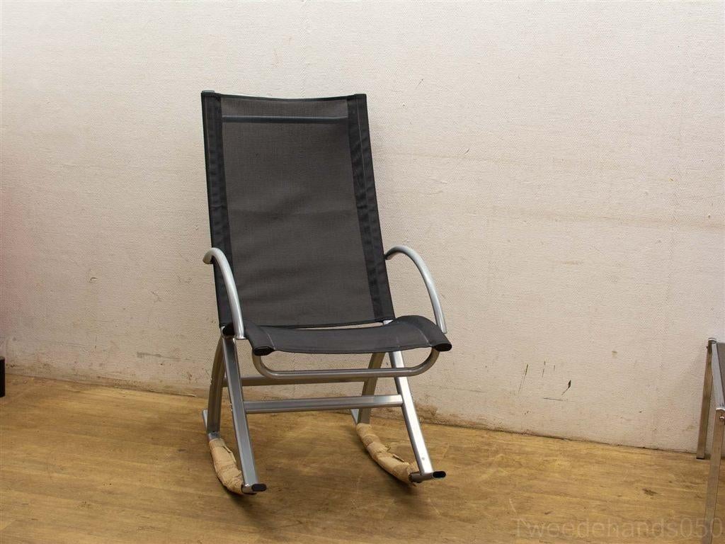 schommelstoel 25842, Ophalen of Verzenden, Gebruikt, Wit, Vijf, Zes of meer stoelen