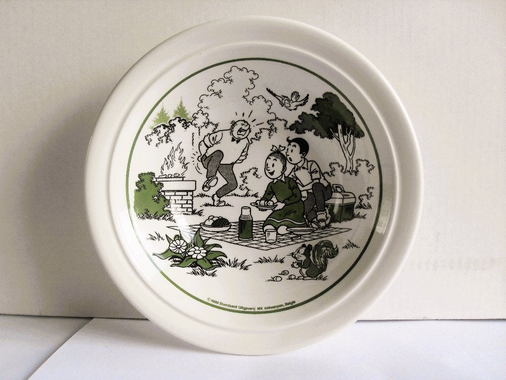 Suske en Wiske Kom (Groen), Verzamelen, Ophalen of Verzenden, Suske en Wiske, Zo goed als nieuw, Gebruiksvoorwerp