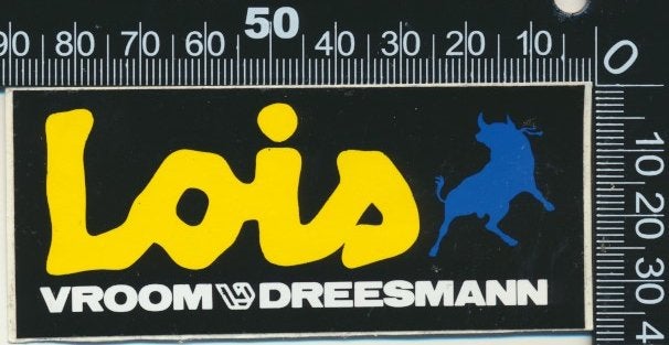 Sticker: Vroom en Dreesman - Lois, Ophalen of Verzenden, Zo goed als nieuw, Bedrijf of Vereniging