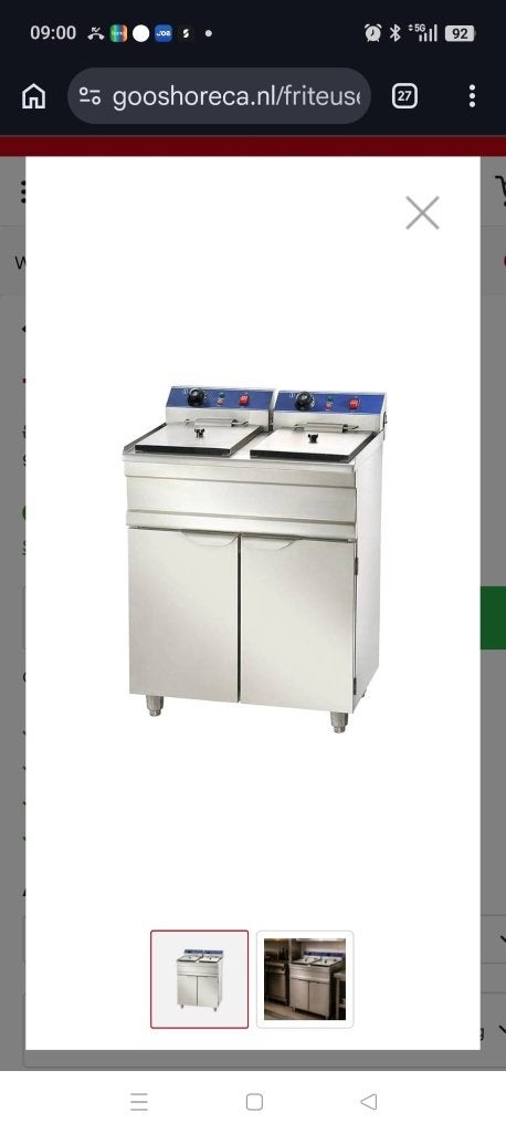 Fritese 2x 400V, Ophalen, Gebruikt, Fornuis, Frituur en Grillen
