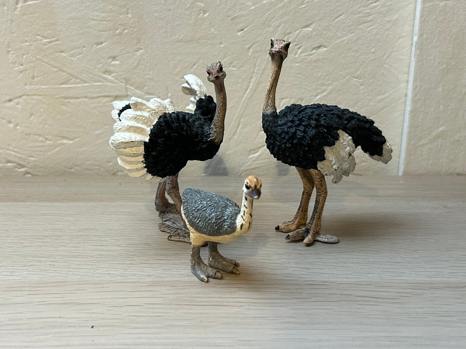 Schleich struisvogels, Verzamelen, Dierenverzamelingen, Ophalen of Verzenden, Zo goed als nieuw, Paard, Beeldje of Figuurtje