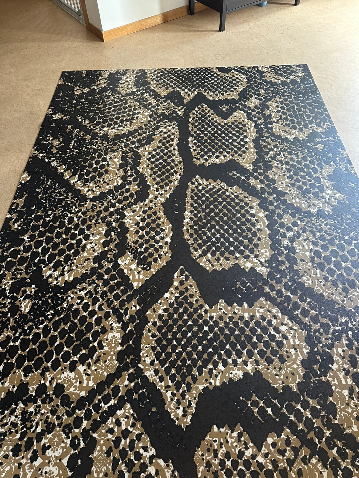 Vloerzeilen bedrukt op vinyl 2x, Ophalen, Zo goed als nieuw, Rechthoekig, 200 cm of meer